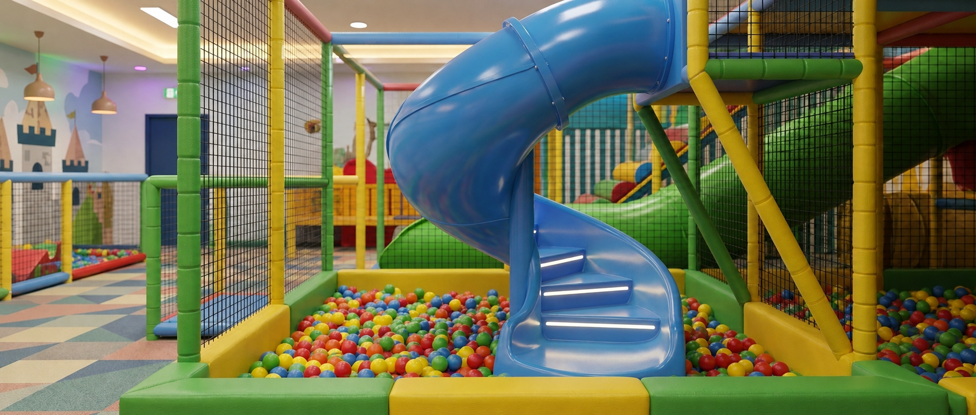 Interior do Camelot Park